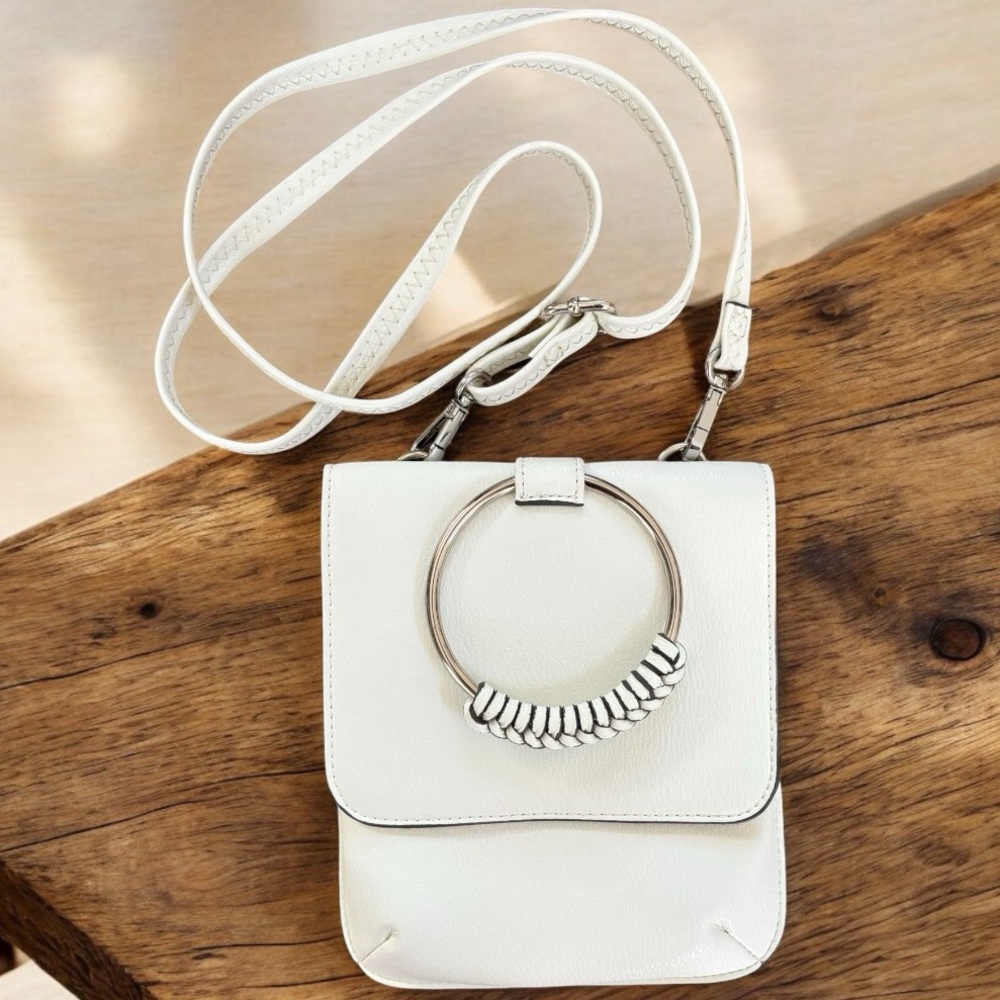 COLLECTION XIIX White Crossbody/Wristlet Handbag